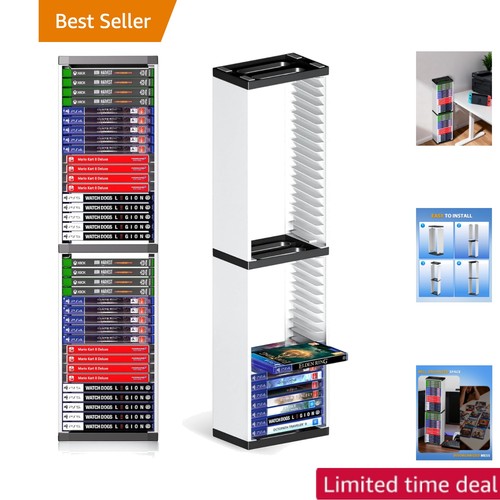 Video game storage stand tower - video,