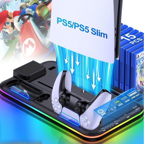Ps5 rgb shelf wall - wall, mount
